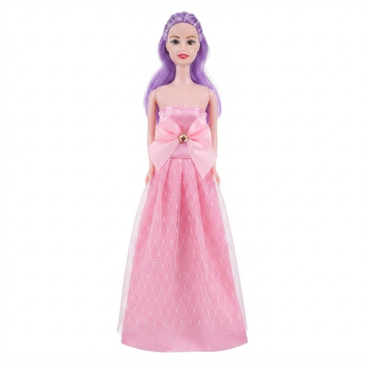 Muñeca Sorpresa Con Vestidos, Bolso Concha Y Accesorios