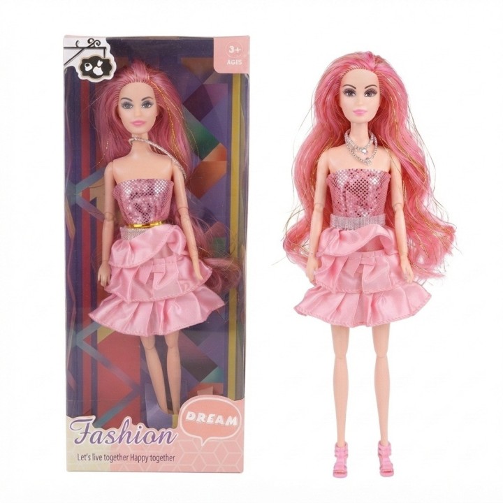 Muñeca Articulada Dream Fashion Con Vestido De Gala Niñas