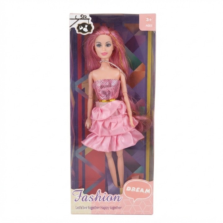 Muñeca Articulada Dream Fashion Con Vestido De Gala Niñas