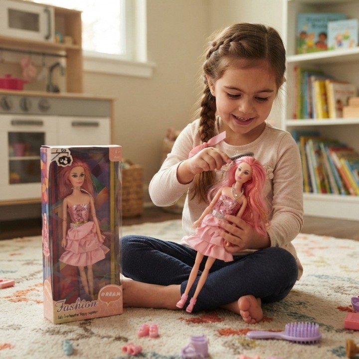 Muñeca Articulada Dream Fashion Con Vestido De Gala Niñas
