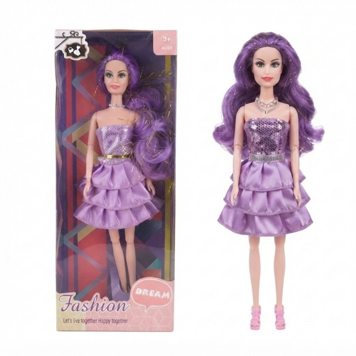 Muñeca Articulada Dream Fashion Con Vestido De Gala Niñas