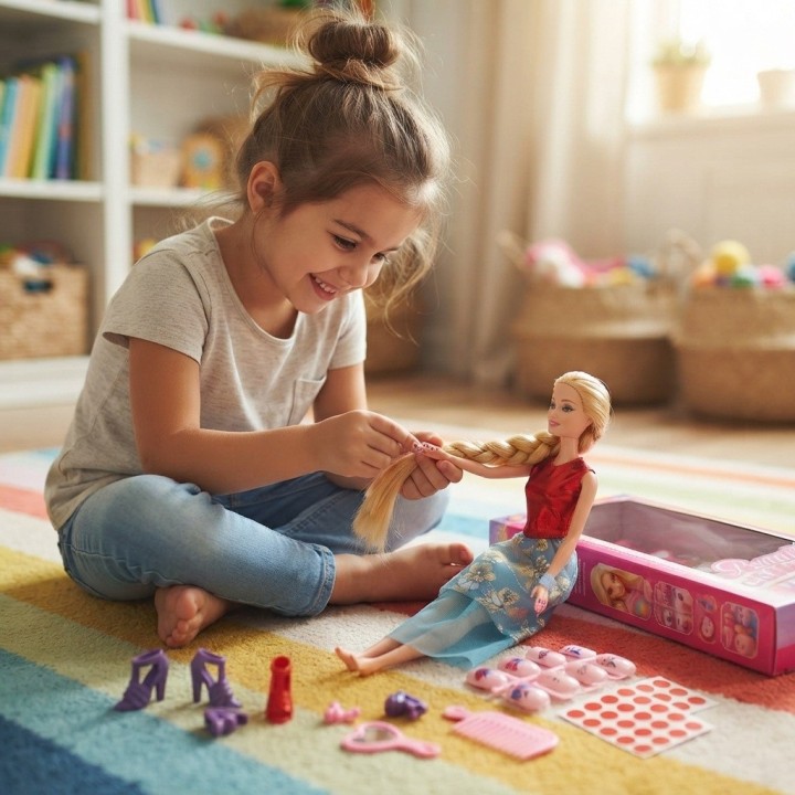 Muñeca Beauti Celebration Con Uñas Postizas Y Accesorios