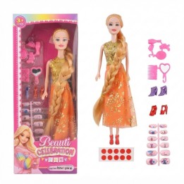 Muñeca Beauti Celebration Con Uñas Postizas Y Accesorios