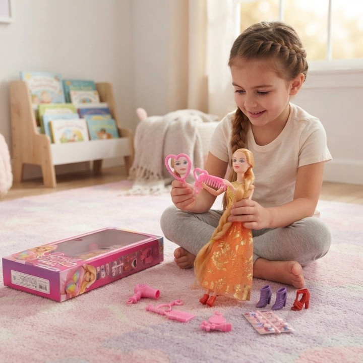 Muñeca Beauti Celebration Con Uñas Postizas Y Accesorios