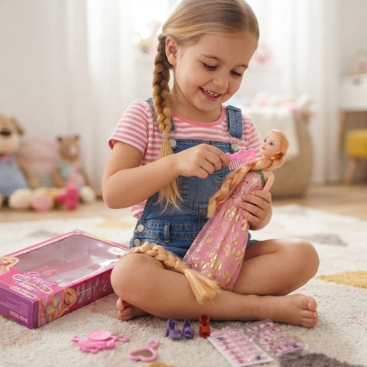 Muñeca Beauti Celebration Con Uñas Postizas Y Accesorios