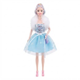 Muñeca Charm Doll Vestido Brillante Con Tul Y Accesorios