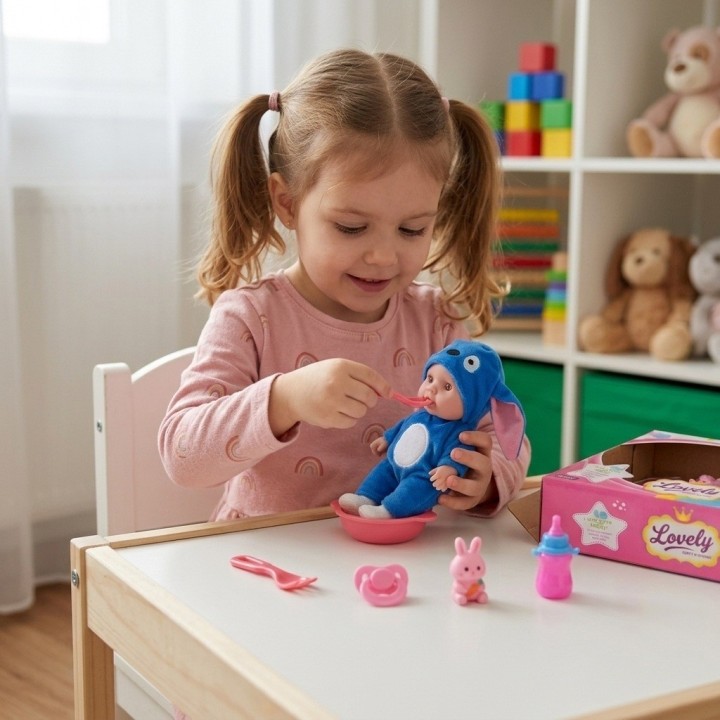 Muñeco Bebé Lovely Sonidos Disfraz Y Accesorios