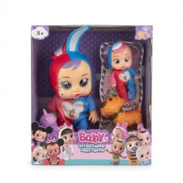 Set Muñeca Bebé LSet X2 Muñecas Bebés Lloronas Disfraz Animales Y Mascotalorona Con Coche Y Accesorios
