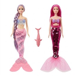 Set X2 Muñecas Sirena Magic Mermaid Con Mascota