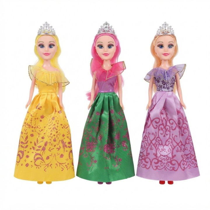 Set X3 Muñecas Princesas Fantasía Con Accesorios