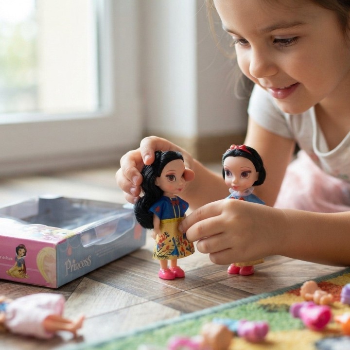 Set X2 Mini Muñecas Princesas Coleccionables