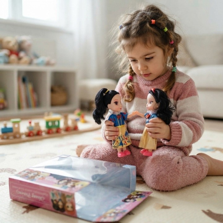 Set X2 Mini Muñecas Princesas Coleccionables
