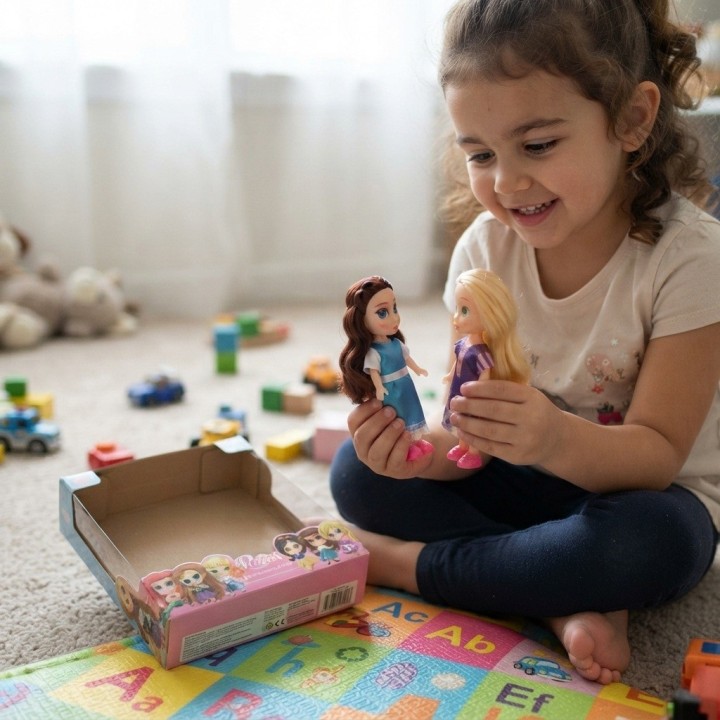 Set X2 Mini Muñecas Princesas Coleccionables