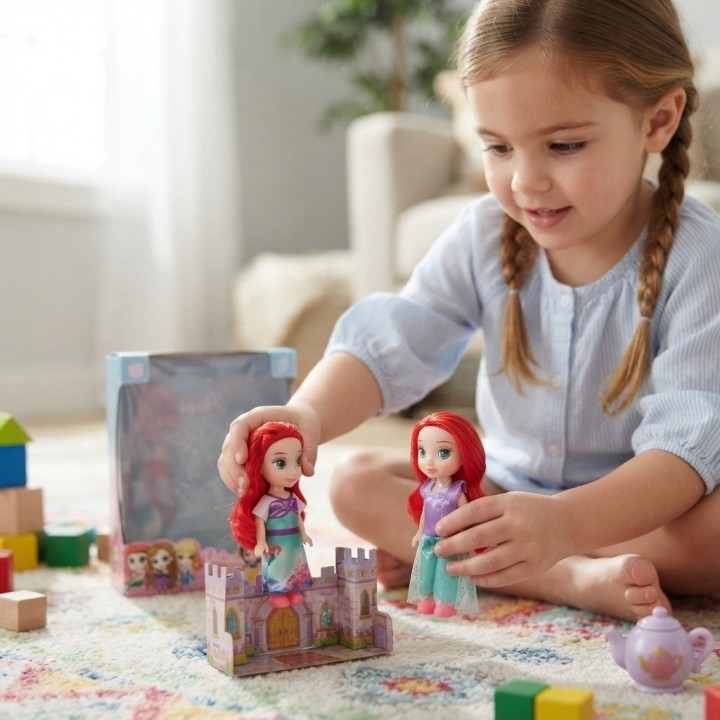 Set X2 Mini Muñecas Princesas Coleccionables