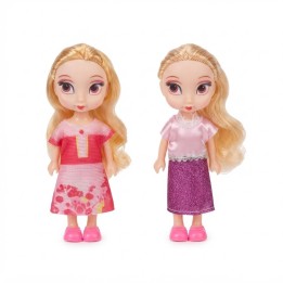 Set X2 Mini Muñecas Princesas Coleccionables