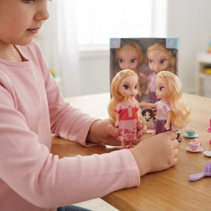 Set X2 Mini Muñecas Princesas Coleccionables
