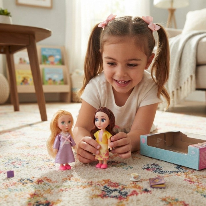 Set X2 Mini Muñecas Princesas Coleccionables