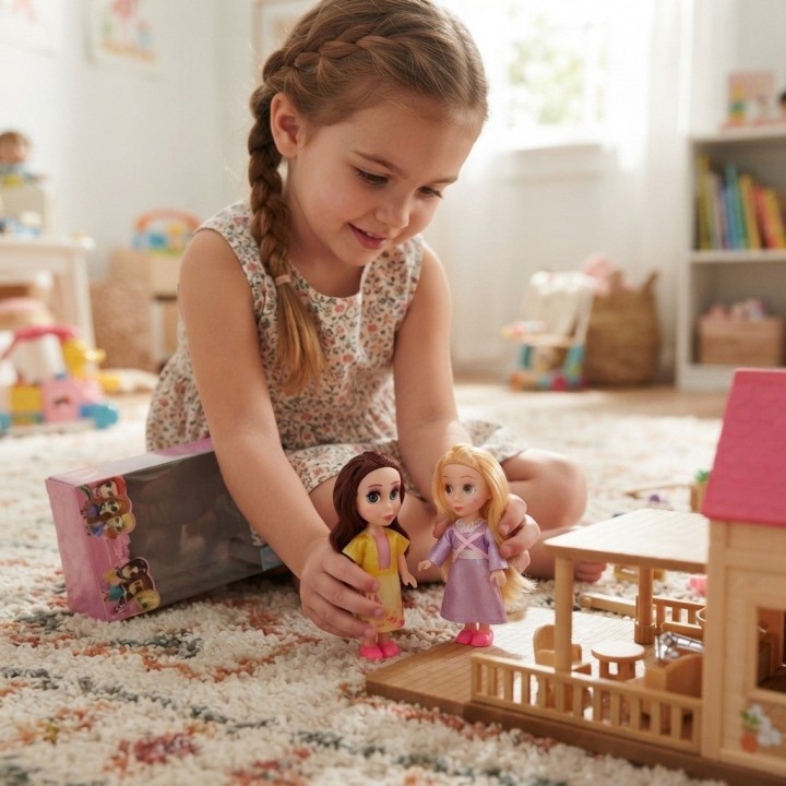 Set X2 Mini Muñecas Princesas Coleccionables