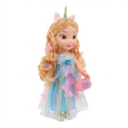 Muñeca Princesa Unicornio Cabello Largo + Bolso