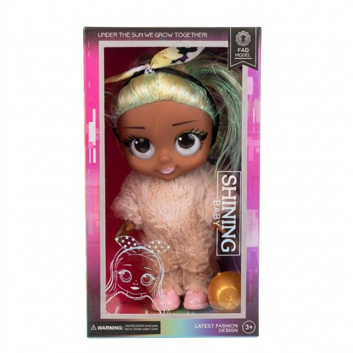 Muñeca Shining Baby Con Traje De Peluche Y Huevo Sorpresa