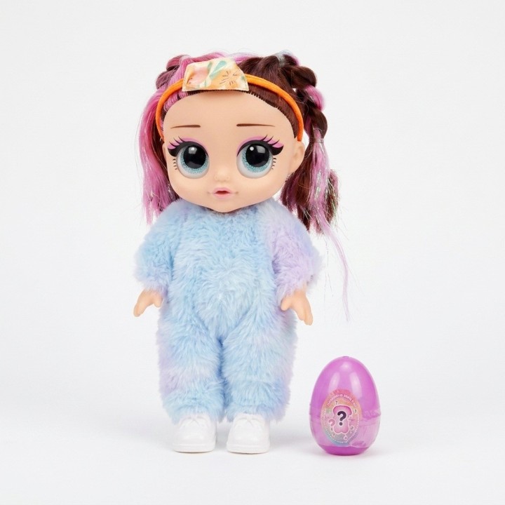 Muñeca Shining Baby Con Traje De Peluche Y Huevo Sorpresa