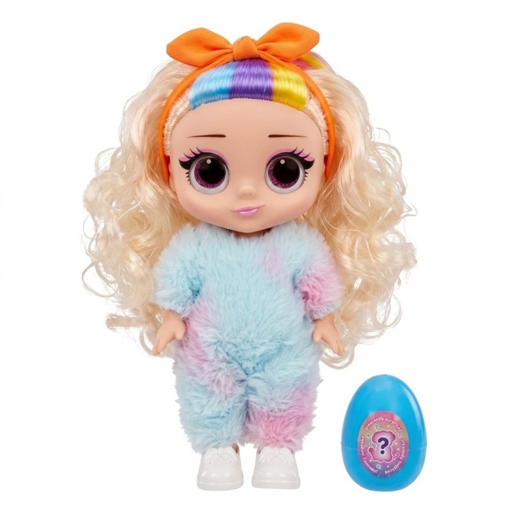Muñeca Shining Baby Con Traje De Peluche Y Huevo Sorpresa