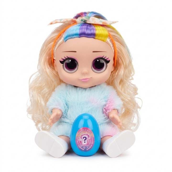 Muñeca Shining Baby Con Traje De Peluche Y Huevo Sorpresa