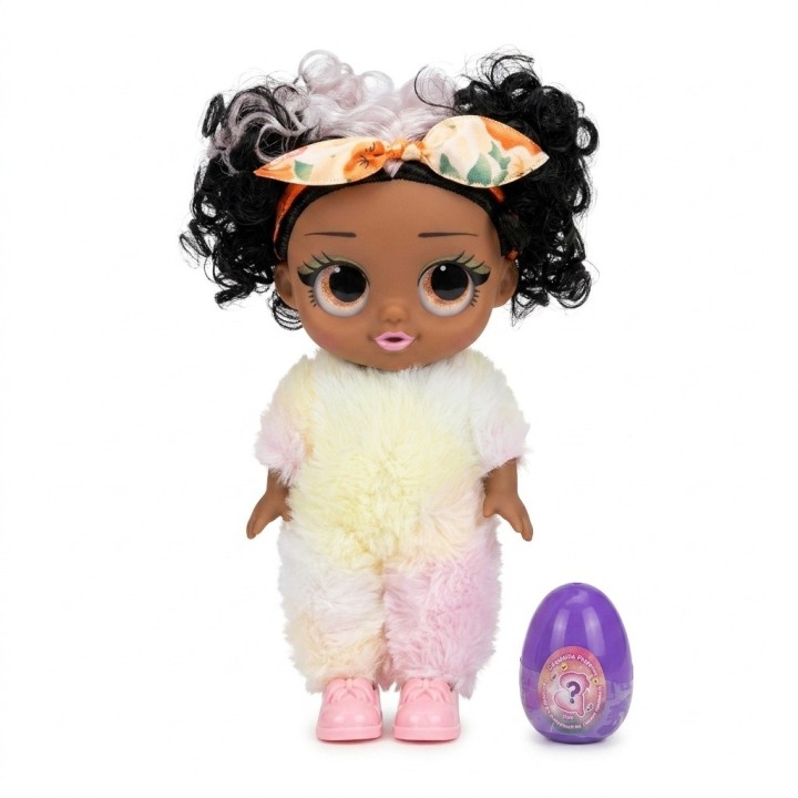 Muñeca Shining Baby Con Traje De Peluche Y Huevo Sorpresa
