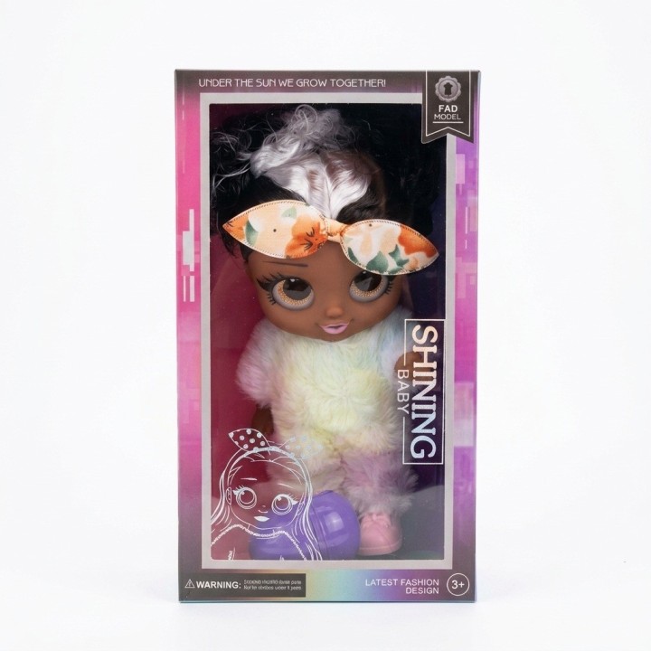 Muñeca Shining Baby Con Traje De Peluche Y Huevo Sorpresa
