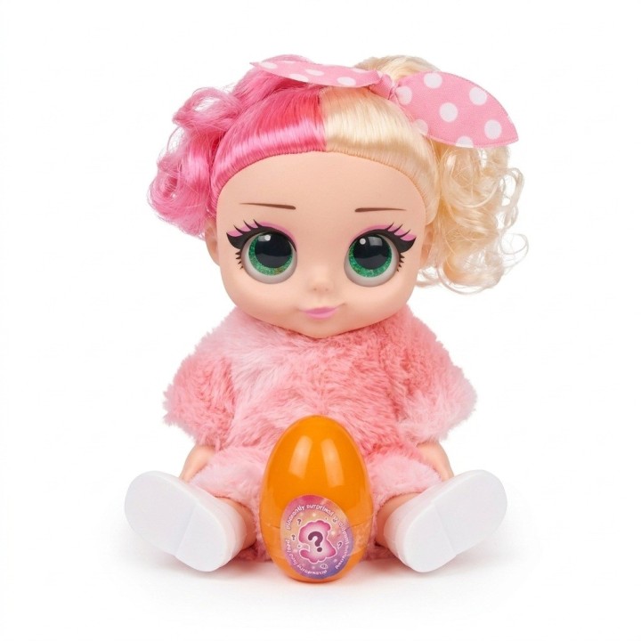 Muñeca Shining Baby Con Traje De Peluche Y Huevo Sorpresa