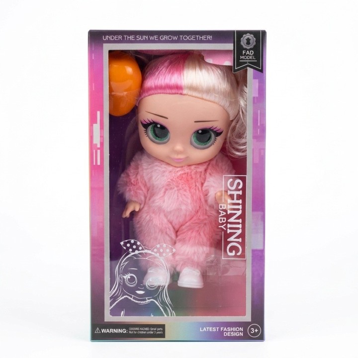 Muñeca Shining Baby Con Traje De Peluche Y Huevo Sorpresa