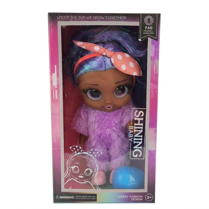 Muñeca Shining Baby Con Traje De Peluche Y Huevo Sorpresa