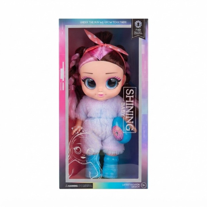 Muñeca Shining Baby Traje De Peluche Y Sorpresa