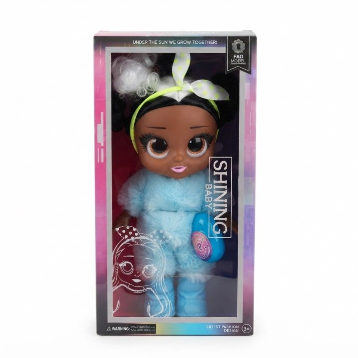 Muñeca Shining Baby Traje De Peluche Y Sorpresa
