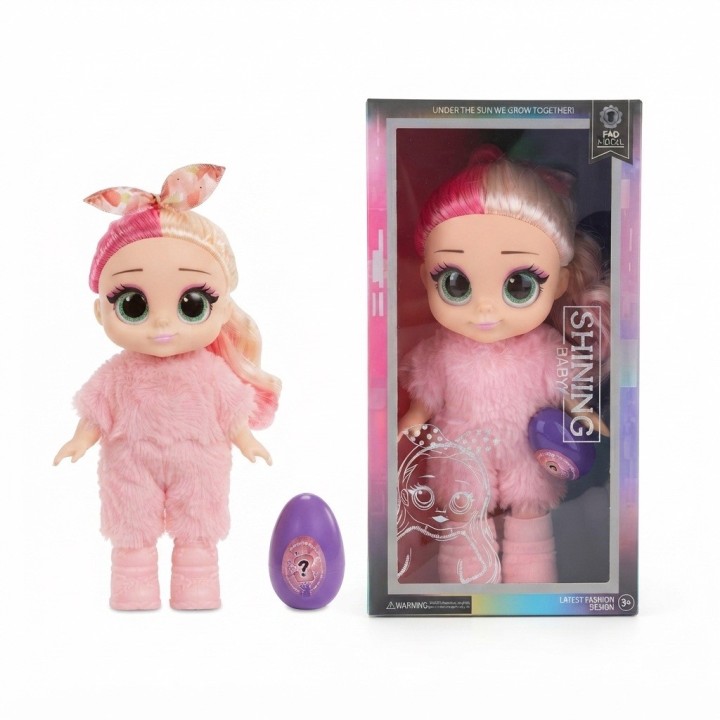 Muñeca Shining Baby Traje De Peluche Y Sorpresa