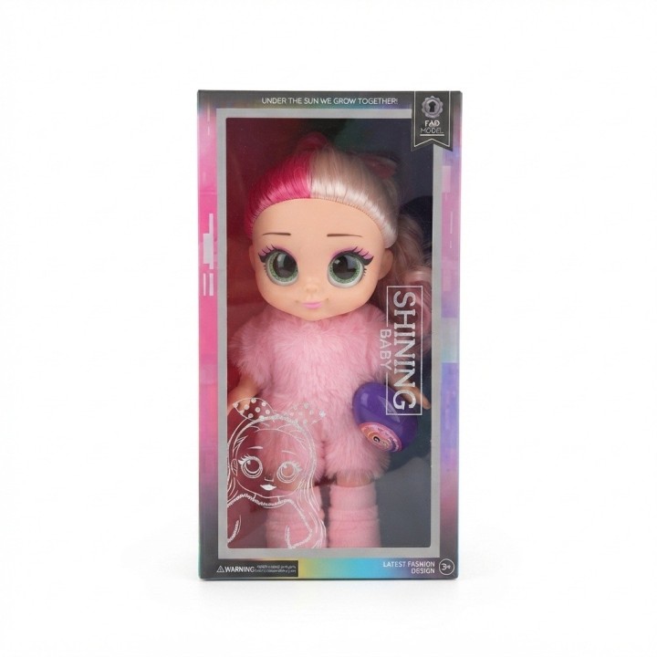 Muñeca Shining Baby Traje De Peluche Y Sorpresa