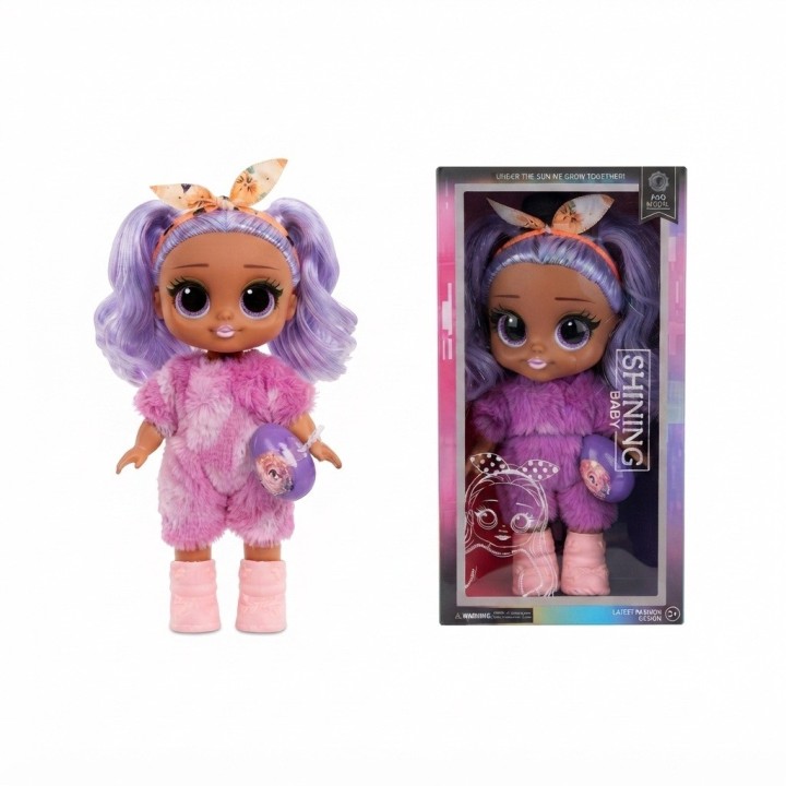Muñeca Shining Baby Traje De Peluche Y Sorpresa