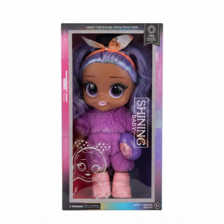 Muñeca Shining Baby Traje De Peluche Y Sorpresa