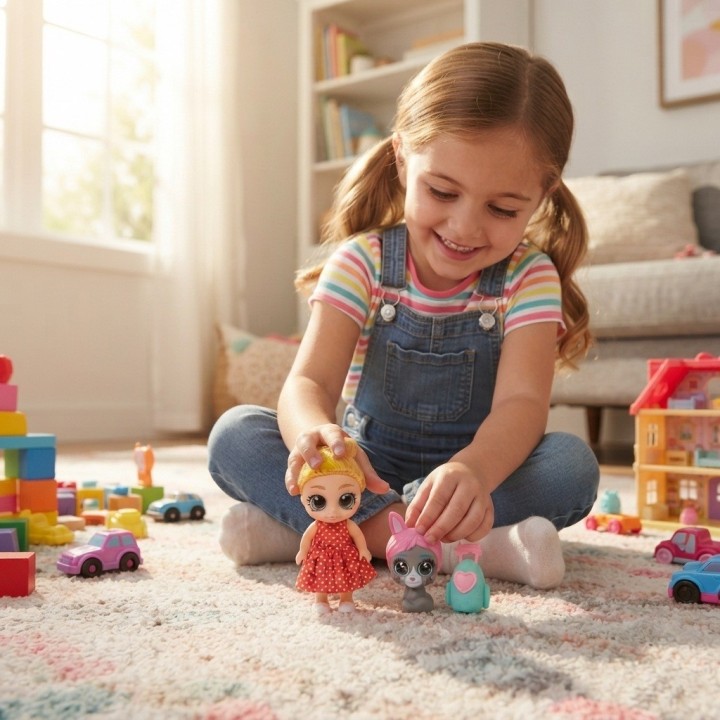Muñeca Dollbaby Ojos Grandes Con Mascota Y Mochila
