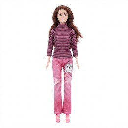Muñeca Fashion De Invierno Con Maleta Y Zapatos