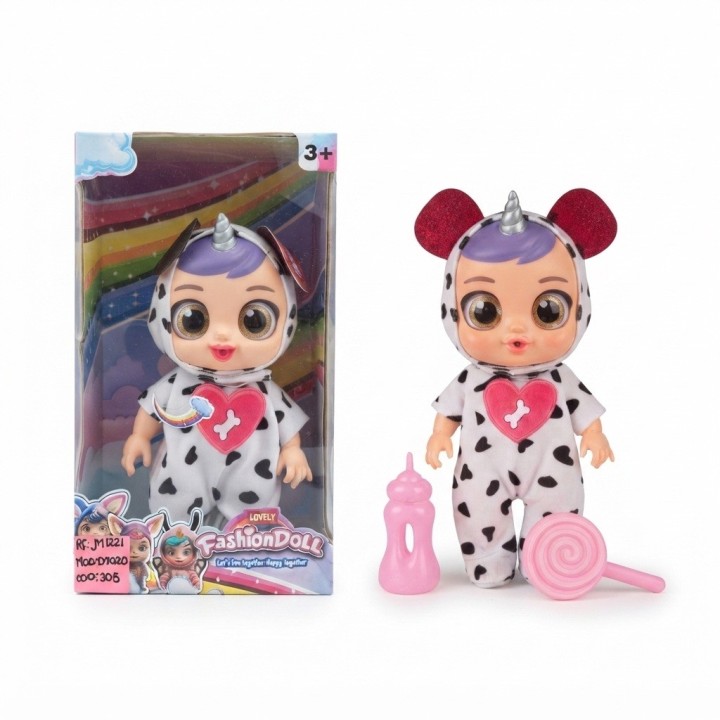 Muñeca Bebé Fashion Doll Pijama Animales Accesorios