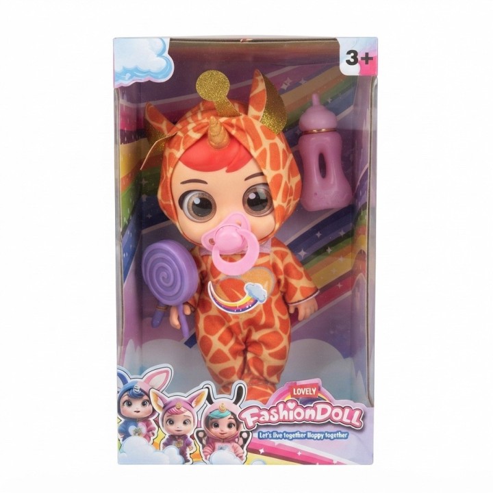 Muñeca Bebé Fashion Doll Pijama Animales Accesorios