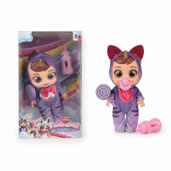 Muñeca Bebé Fashion Doll Pijama Animales Accesorios