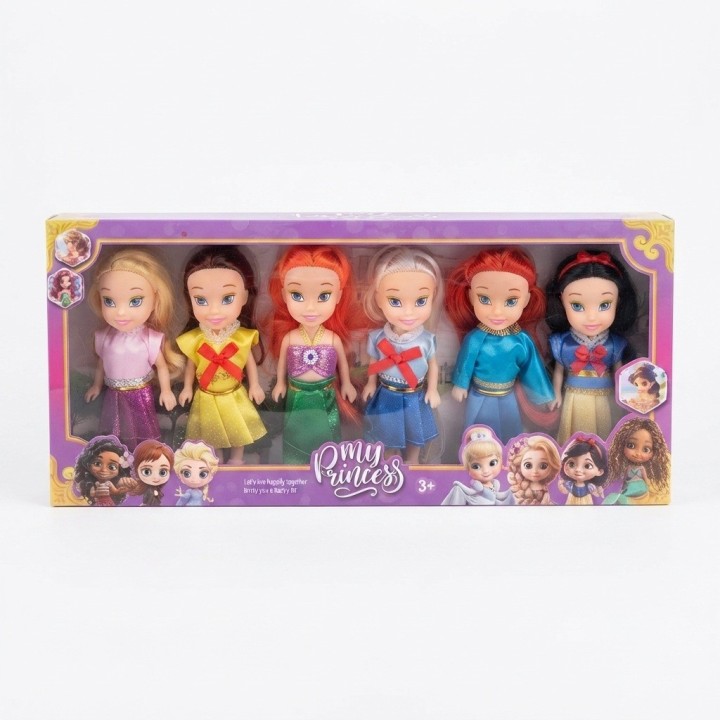 Muñeca Princesas Cuento De Hadas Set Coleccion X 6 Unidades