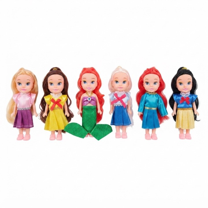 Muñeca Princesas Cuento De Hadas Set Coleccion X 6 Unidades