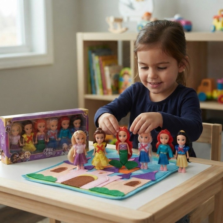 Muñeca Princesas Cuento De Hadas Set Coleccion X 6 Unidades