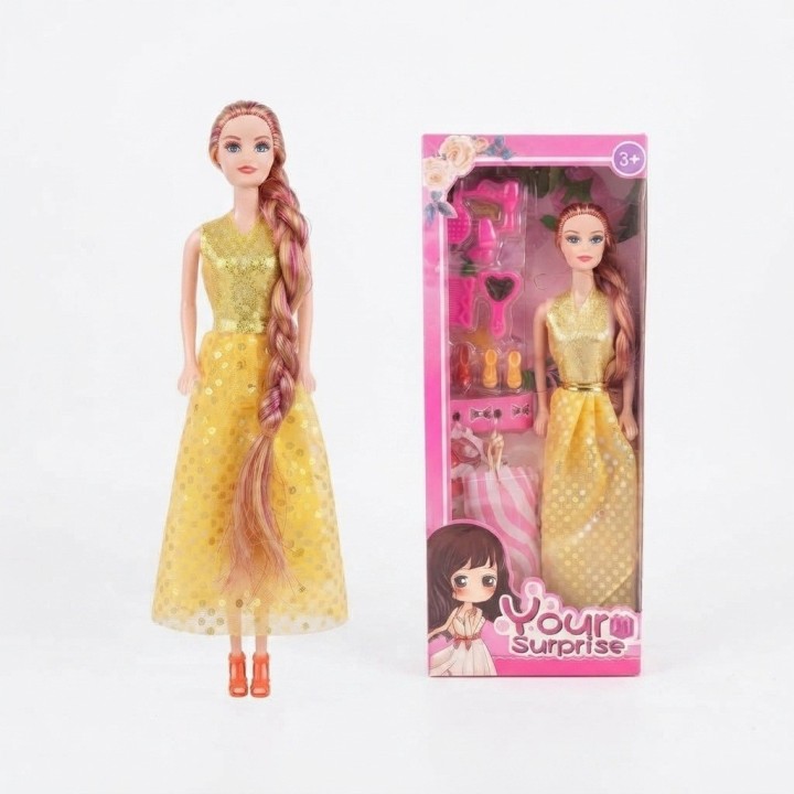 Set Muñeca Princesa Con Vestidos Y Accesorios Belleza