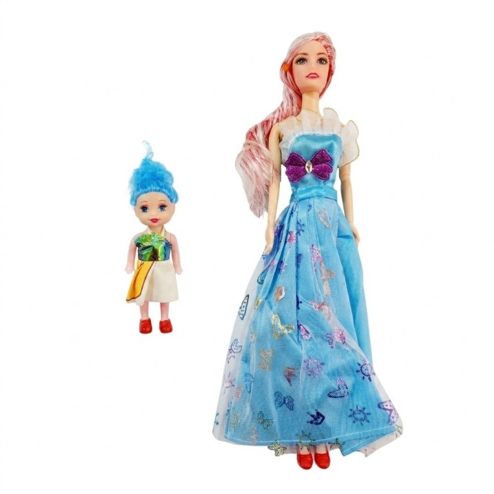 Set X2 Muñecas Fashion Beautiful Con Vestidos Y Accesorios