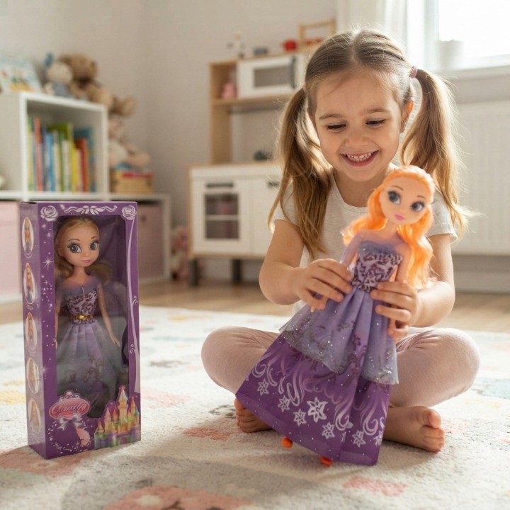 Muñeca Princesa Beauty Coleccionable Vestido Largo