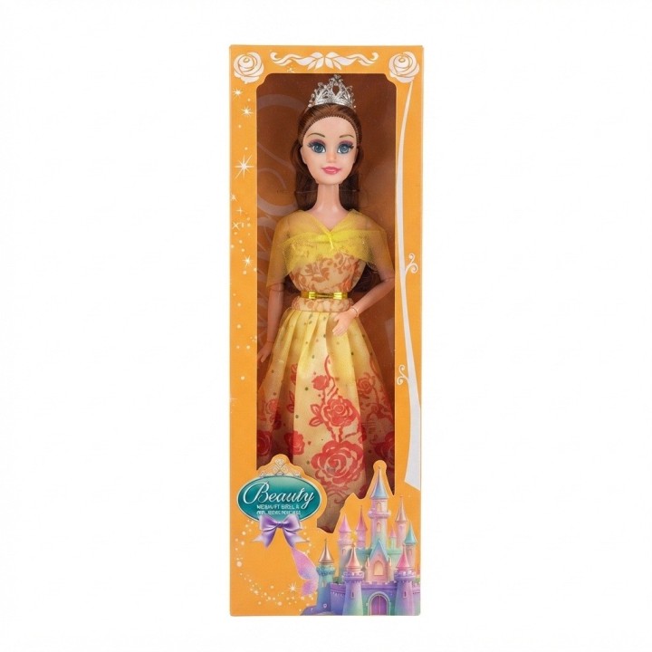 Muñeca Princesa Beauty Con Vestido De Gala Y Corona